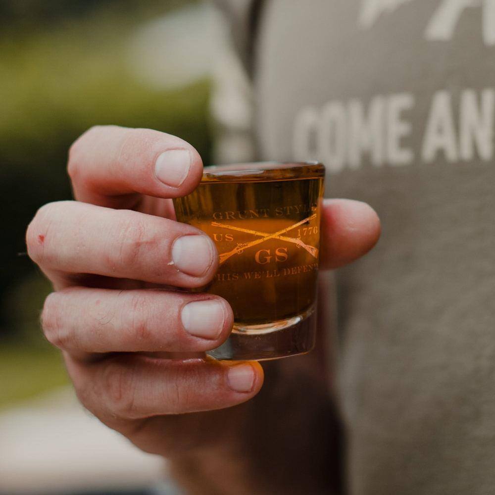 Grunt Style Full Logo Shot Glass 